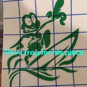 Frog decal